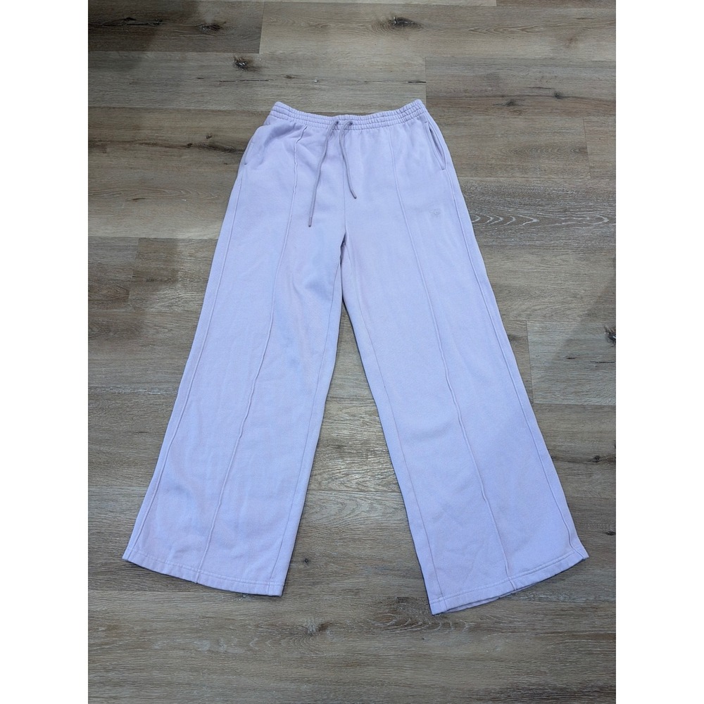 Victoria's Secret PINK Lavender Wide Leg Pintuck Sweatpants Purple Large